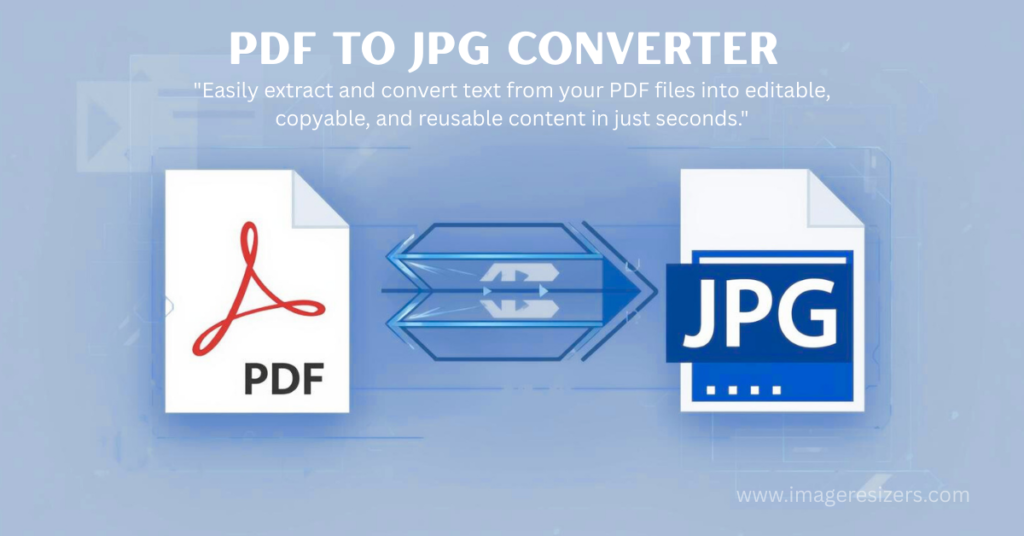 Free PDF to JPG Converter tool to extract and save PDF pages as JPG images easily