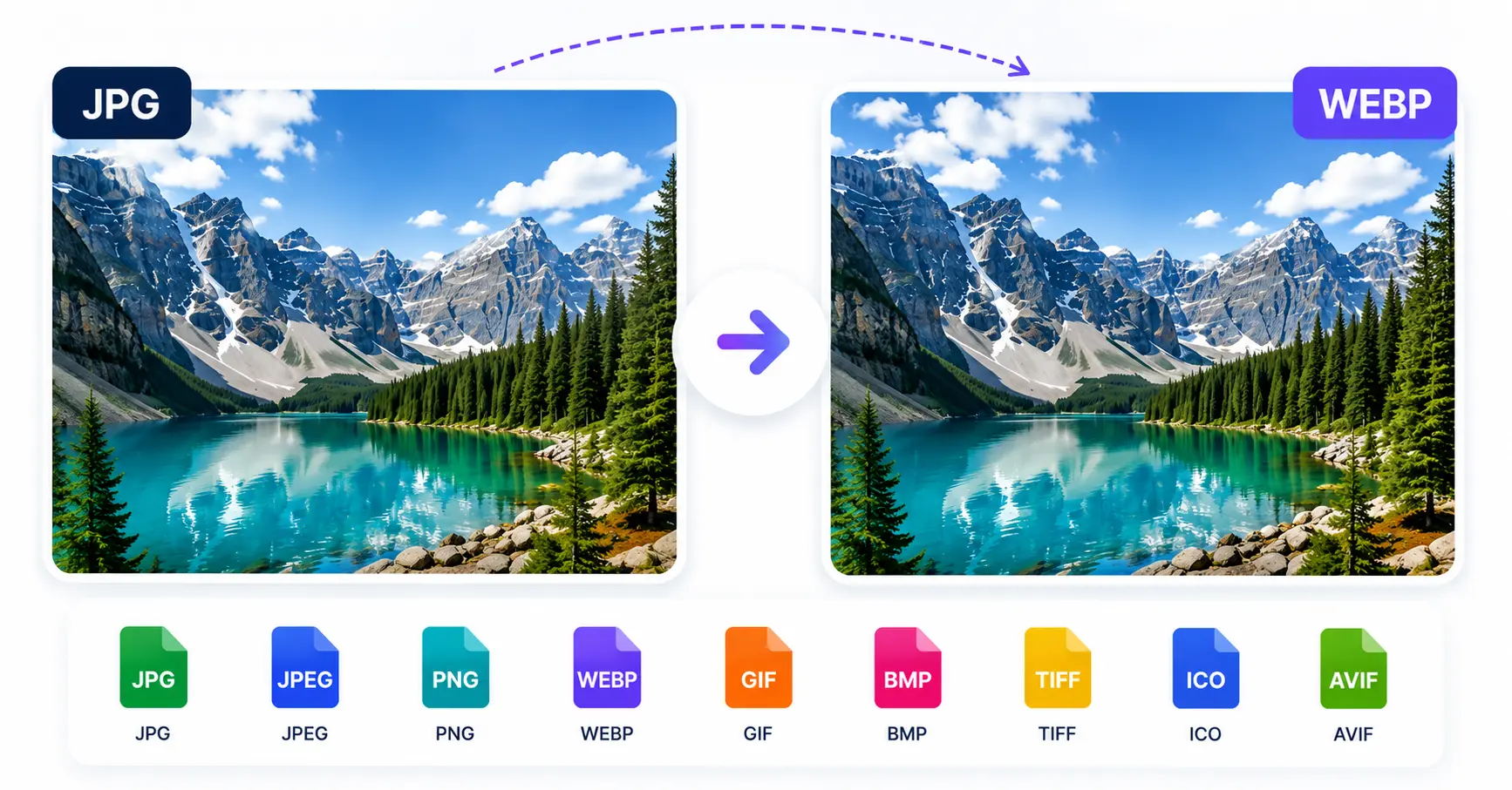 HD Image Converter showing image format conversion process
