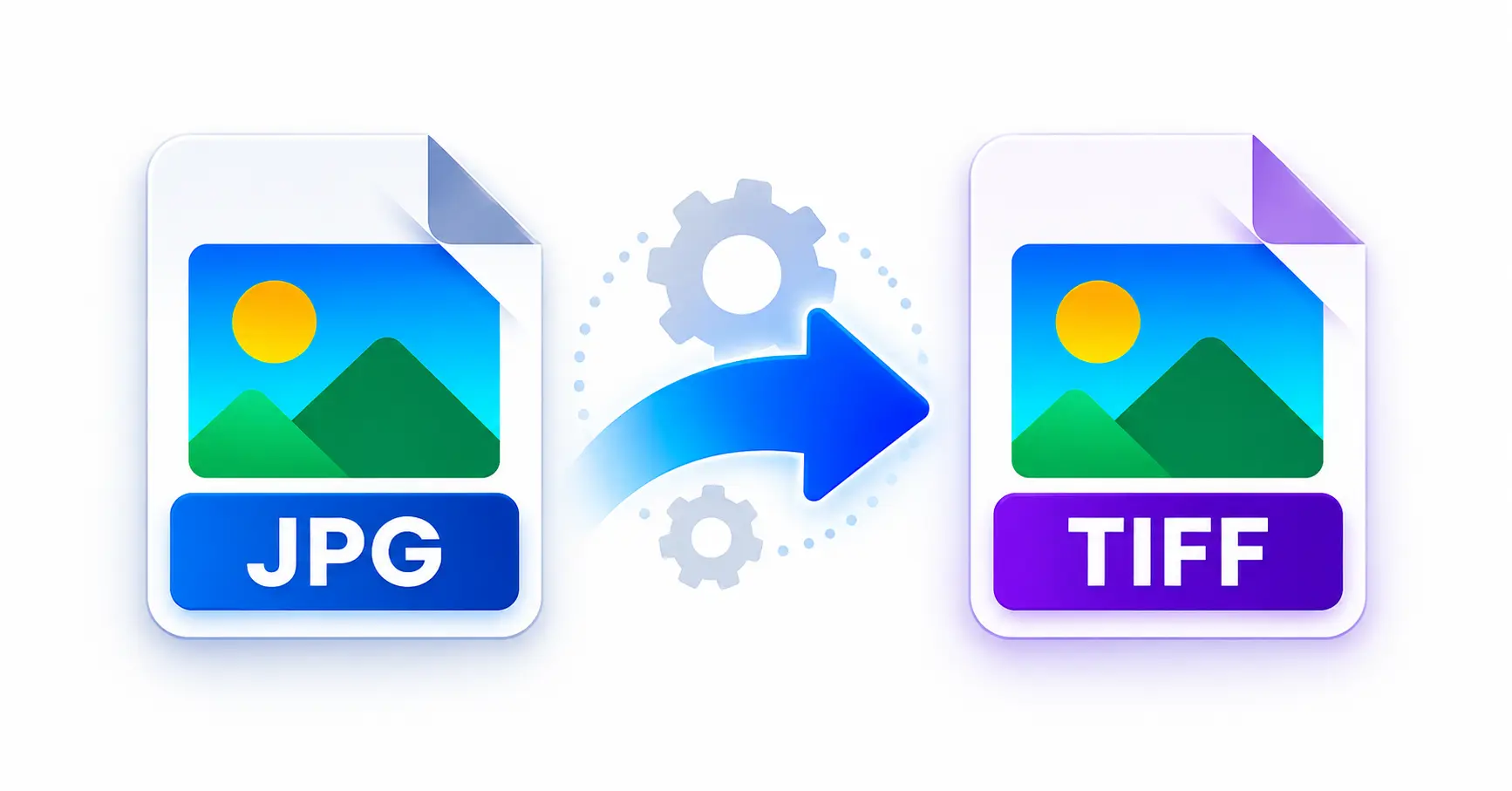 JPG to TIFF conversion process