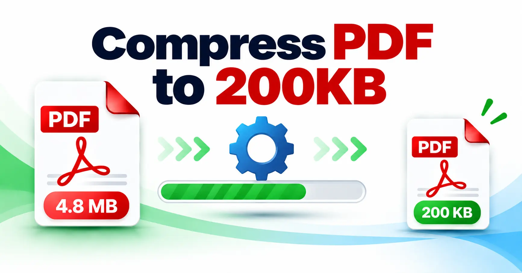 How to compress PDF to 200KB online
